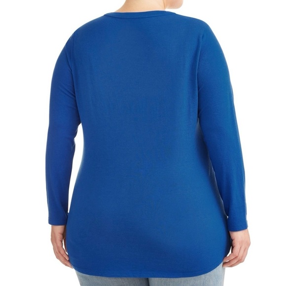 NWOT Terra & Sky Women’s Plus Size Long Sleeve V-Neck T-Shirt Size 2X - Picture 3 of 7